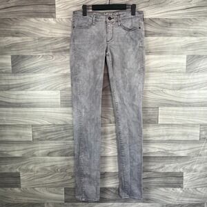 Earnest Sewn Skinny Jeans Women's Size 29 Gray Denim Slim Fit Low-Rise Skater